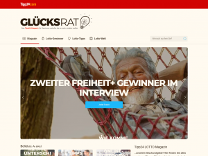 Screenshot des Blogs Tipp24 LOTTO Magazin