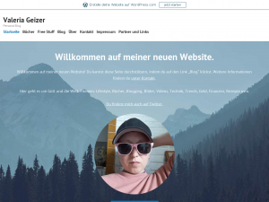 Screenshot des Blogs Valeria Geizer
