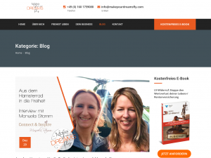 Screenshot des Blogs Make Your Dreams Fly