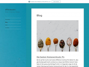 Screenshot des Blogs miss garlic: Fitness – Ernährung – Lifestyle