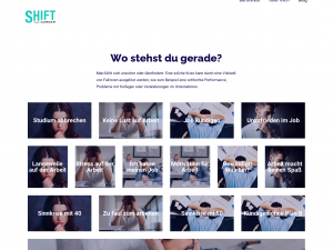 Screenshot des Blogs Shift Your Career