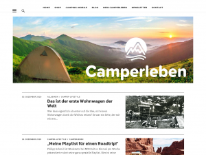 Screenshot des Blogs Camperleben