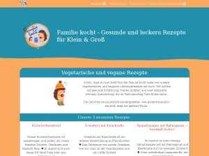 Screenshot des Blogs Familie Kocht