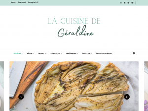 Screenshot des Blogs La Cuisine de Géraldine