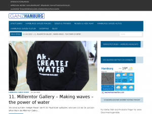 Screenshot des Blogs ganz-hamburg.de