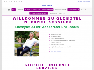 Screenshot des Blogs Globotel Internet Services