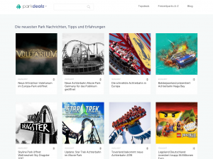 Screenshot des Blogs Parkdealz
