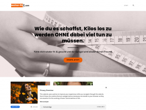 Screenshot des Blogs Weiter-fit.com