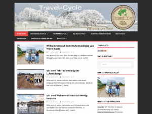 Screenshot des Blogs Travel-Cycle