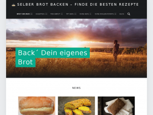 Screenshot des Blogs Brot backen