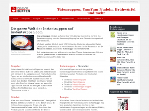 Screenshot des Blogs Instantsuppen