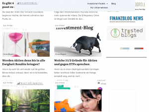 Screenshot des Blogs Wachstumskurs