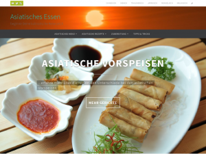 Screenshot des Blogs Asiatisches Essen
