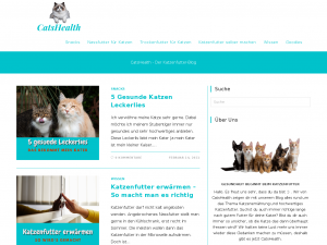 Screenshot des Blogs CatsHealth