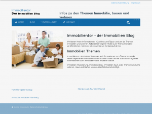 Screenshot des Blogs Immobilientor – der Immobilienblog