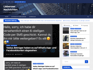 Screenshot des Blogs Lieberoser Nachrichten