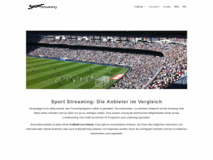 Screenshot des Blogs Sport-Streaming