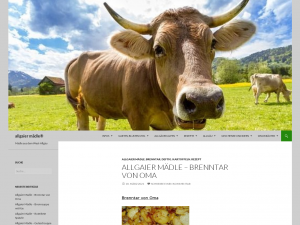 Screenshot des Blogs Allgaier Mädle