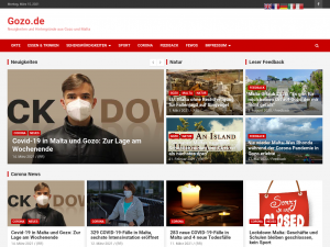Screenshot des Blogs Gozo.de
