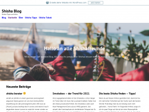 Screenshot des Blogs Shisha Sm0ker