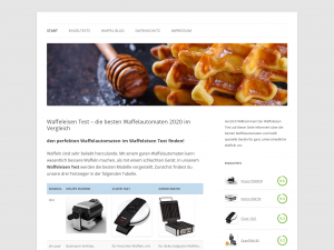 Screenshot des Blogs waffeleisen test