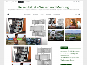 Screenshot des Blogs Reisen bildet – Wissen und Meinung