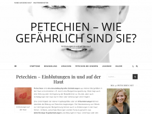 Screenshot des Blogs Petechien – Einblutungen