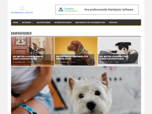 Screenshot des Blogs Ob Urlaub oder im Krankheitsfall: Gute Hundepensionen online finden