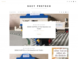 Screenshot des Blogs Sucy Pretsch – Krimis • Kurzgeschichten • Gedichte