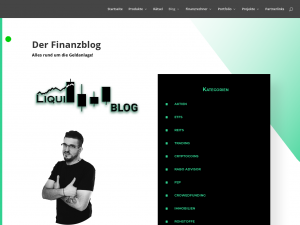 Screenshot des Blogs Liqui Finanz Blog