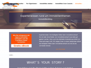Screenshot des Blogs Expertenwissen Immobilien