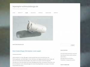 Screenshot des Blogs lepompier-schmuckdesign