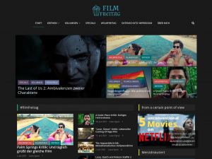Screenshot des Blogs filmfreitag