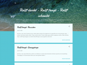 Screenshot des Blogs Ralff fragt Blog