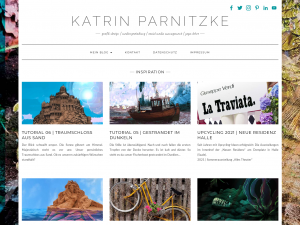 Screenshot des Blogs Katrin Parnitzke | Inspiration mit Adobe Photoshop