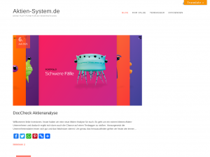 Screenshot des Blogs Aktien-System.de