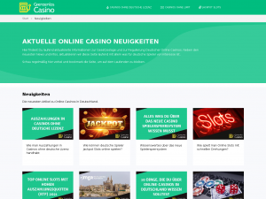 Screenshot des Blogs Grenzenlos Casino