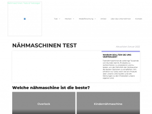 Screenshot des Blogs Testnaehmaschinen.de