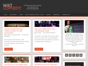 Screenshot des Blogs Wie Comedy