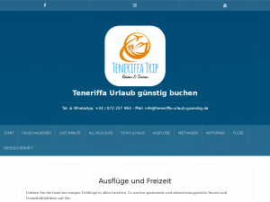 Screenshot des Blogs Teneriffa Trip Reisemagazin