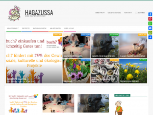 Screenshot des Blogs Hagazussa – Wilde Kräuter in München