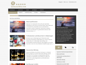 Screenshot des Blogs Genusswelten