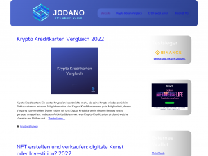Screenshot des Blogs Jodano