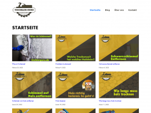 Screenshot des Blogs Tischler Guru.de