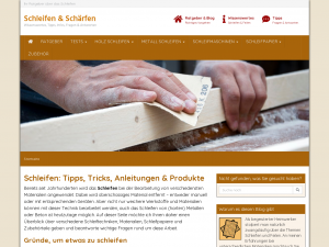 Screenshot des Blogs Schleifen & Schärfen