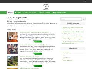 Screenshot des Blogs GB-One.de / Das Ratgeber Portal