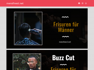 Screenshot des Blogs Mensfinest.net