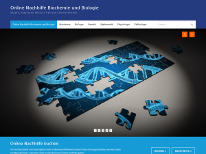 Screenshot des Blogs Online Nachhilfe Biochemie und Biologie