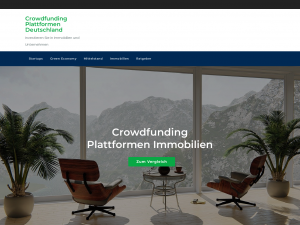 Screenshot des Blogs Crowdfunding Deutschland