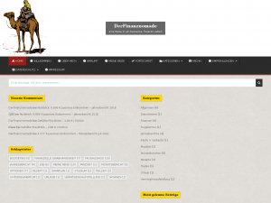 Screenshot des Blogs DerFinanznomade
